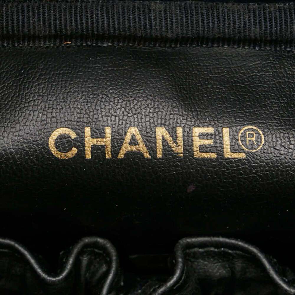 CHANEL Black Caviar Leather Logo Pouch - Picture 11 of 14